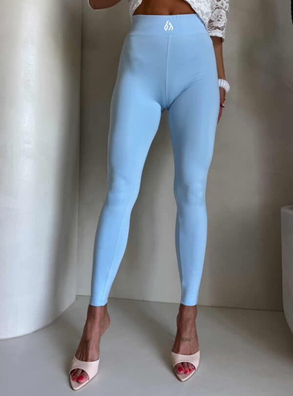 Legginsy GYM - baby blue
