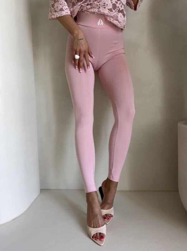 Legginsy GYM - jasny róż