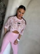 Legginsy GYM - jasny róż