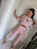 Legginsy GYM - jasny róż