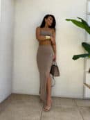 Komplet MEDUSA - ciemny beż