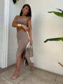 Komplet MEDUSA - ciemny beż