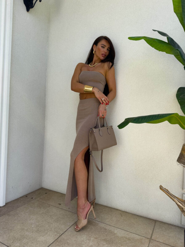 Komplet MEDUSA - ciemny beż