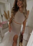 Komplet CYPRUS - ciemny beż