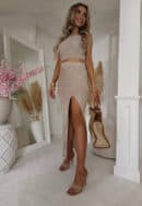 Komplet CYPRUS - ciemny beż