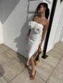 Sukienka ALOHA - ecru