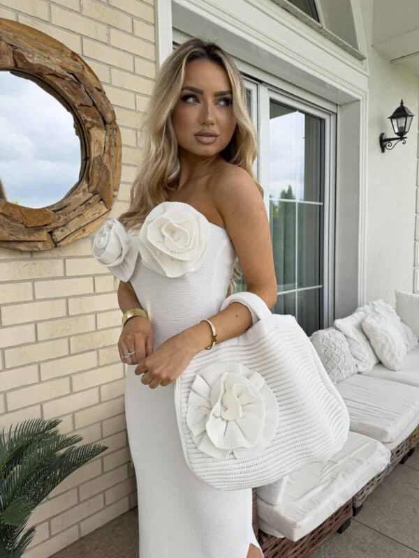 Sukienka ALOHA - ecru