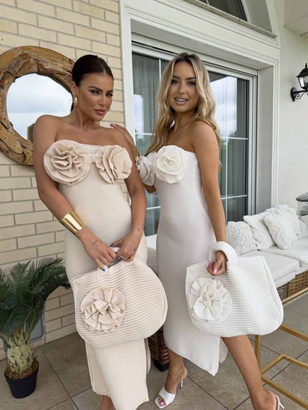 Sukienka ALOHA - ecru