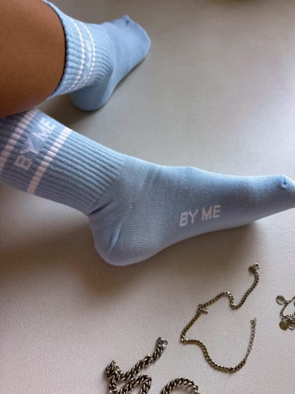 Skarpetki LOGO – baby blue