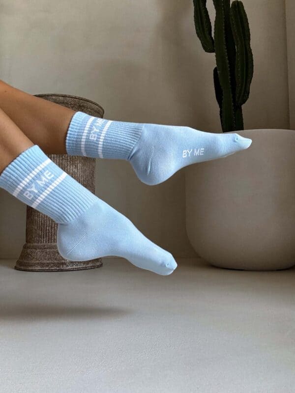 Skarpetki LOGO – baby blue