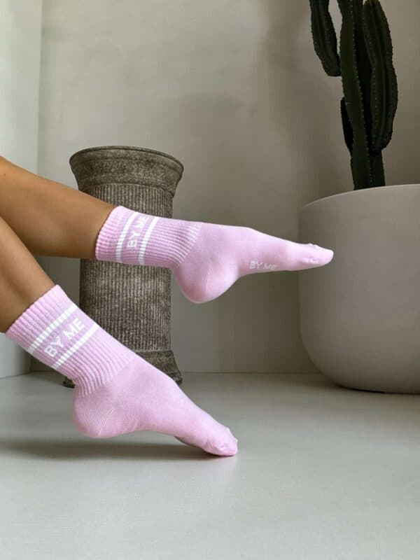 Skarpetki LOGO – różowe