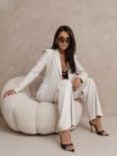 Marynarka SLIM natural - szaro-beż