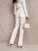 Spodnie DZWONY - ecru