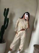 Bluzka MARMARIS print ornament brokat - waniliowy Bluzka MARMARIS print ornament brokat - waniliowy