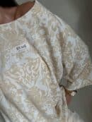 Bluzka MARMARIS print ornament brokat - waniliowy Bluzka MARMARIS print ornament brokat - waniliowy