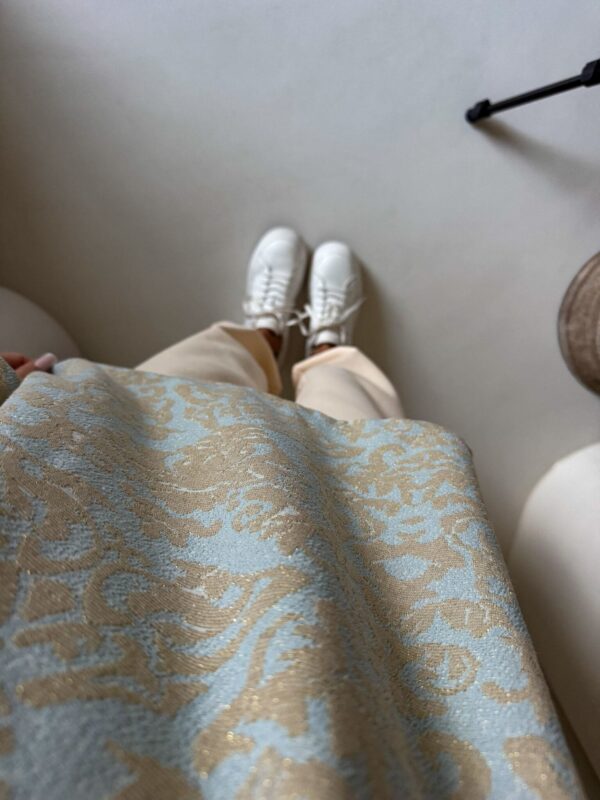 Bluzka MARMARIS print ornament brokat - niebieski Bluzka MARMARIS print ornament brokat - niebieski