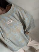 Bluzka MARMARIS print ornament brokat - niebieski Bluzka MARMARIS print ornament brokat - niebieski