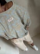 Bluzka MARMARIS print ornament brokat - niebieski Bluzka MARMARIS print ornament brokat - niebieski