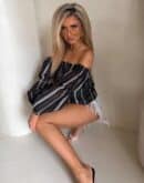 Bluzka hiszpanka MISS print kropeczki – czarne