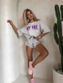 T-shirt BY ME jeans – szary T-shirt BY ME jeans – szary