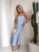 Sukienka SPAIN - błękitna