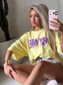 T-shirt BY ME jeans – cytrynowy