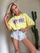 T-shirt BY ME jeans – cytrynowy
