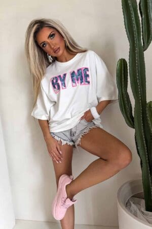 T-shirt BY ME jeans – ecru