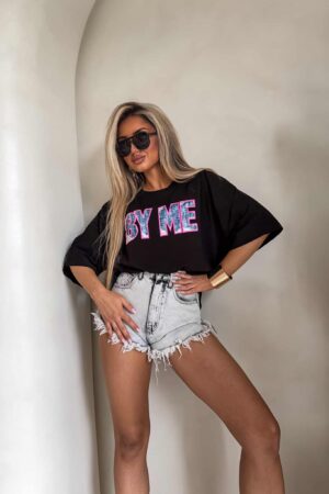 T-shirt BY ME jeans – czarny