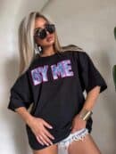 T-shirt BY ME jeans – czarny T-shirt BY ME jeans – czarny