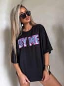 T-shirt BY ME jeans – czarny T-shirt BY ME jeans – czarny