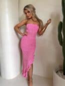 Sukienka LAGUNA - mocny róż