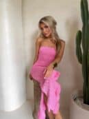 Sukienka LAGUNA - mocny róż