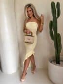 Sukienka LAGUNA - bananowa