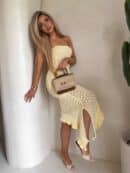 Sukienka LAGUNA - bananowa