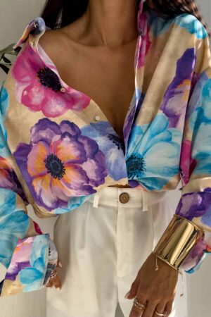 Koszula OVER SPRING wiskoza – flowers