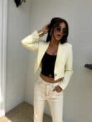 Marynarka SLIM - waniliowa