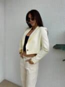 Marynarka SLIM - waniliowa