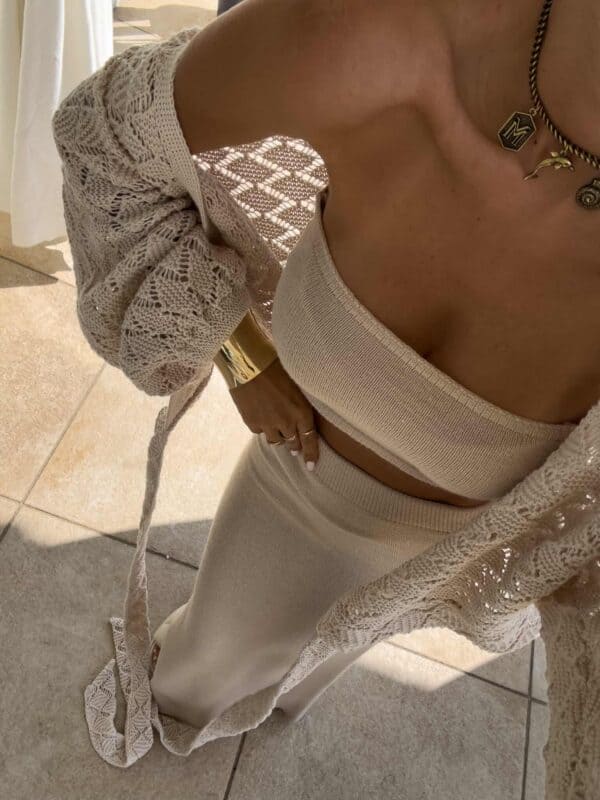 Komplet MEDUSA - jasny beż