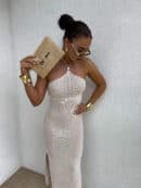 Sukienka GRETA - jasny beż