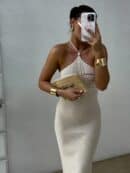 Sukienka GRETA - jasny beż