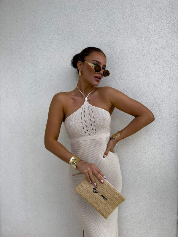 Sukienka GRETA - jasny beż