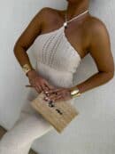 Sukienka GRETA - jasny beż