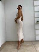 Sukienka GRETA - jasny beż