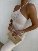 Sukienka GRETA - jasny beż