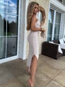 Sukienka GRETA - jasny beż