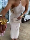 Sukienka GRETA - jasny beż