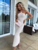 Sukienka GRETA - jasny beż