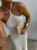 Sukienka GRETA - jasny beż