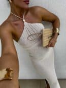 Sukienka GRETA - jasny beż